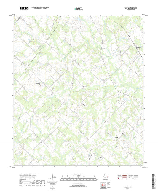 Frenstat Texas US Topo Map Image