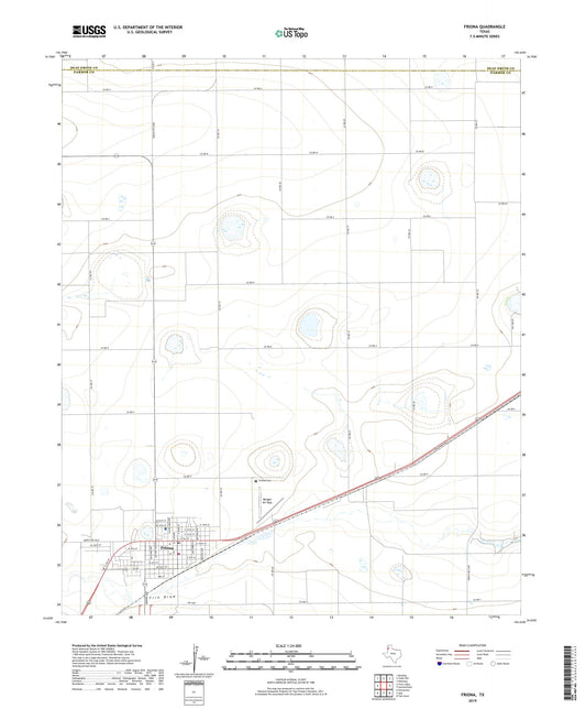 Friona Texas US Topo Map Image