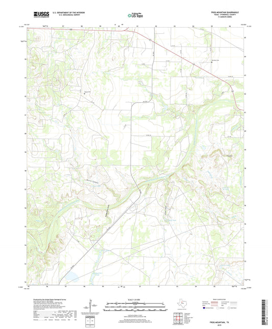 Frog Mountain Texas US Topo Map Image