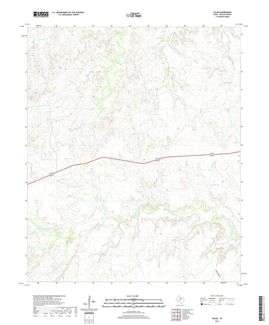 Fulda Texas US Topo Map Image