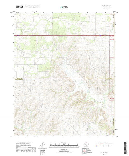 Fuller Texas US Topo Map Image