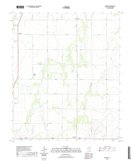 Funston Texas US Topo Map Image