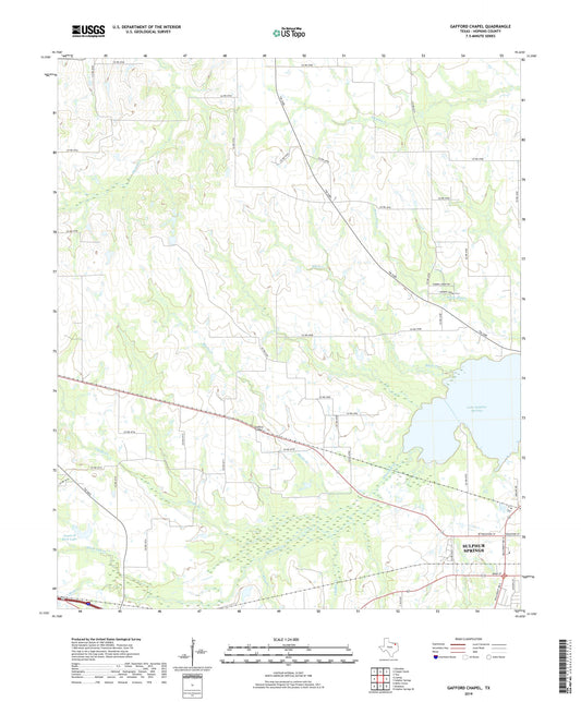 Gafford Chapel Texas US Topo Map Image