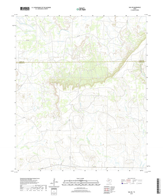 Gail NE Texas US Topo Map Image