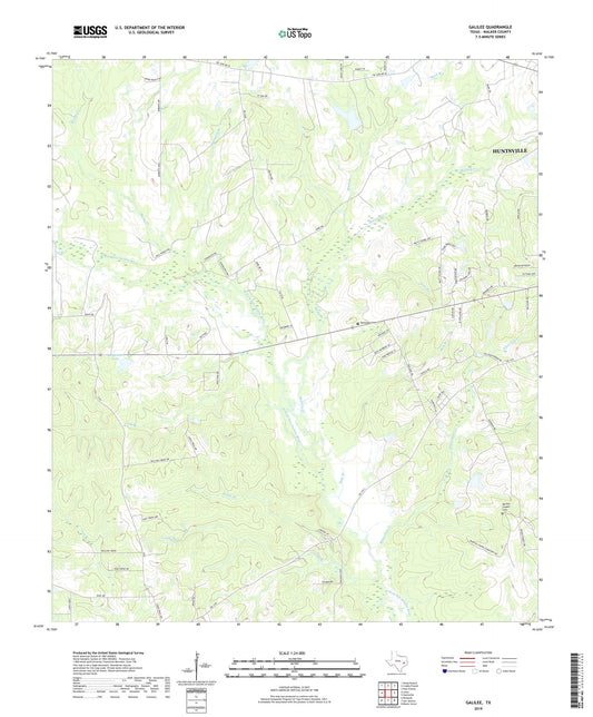 Galilee Texas US Topo Map Image