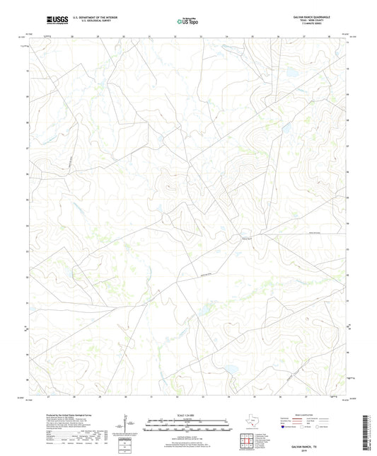 Galvan Ranch Texas US Topo Map Image