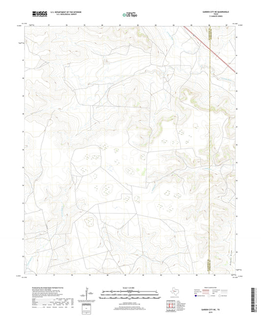 Garden City NE Texas US Topo Map Image