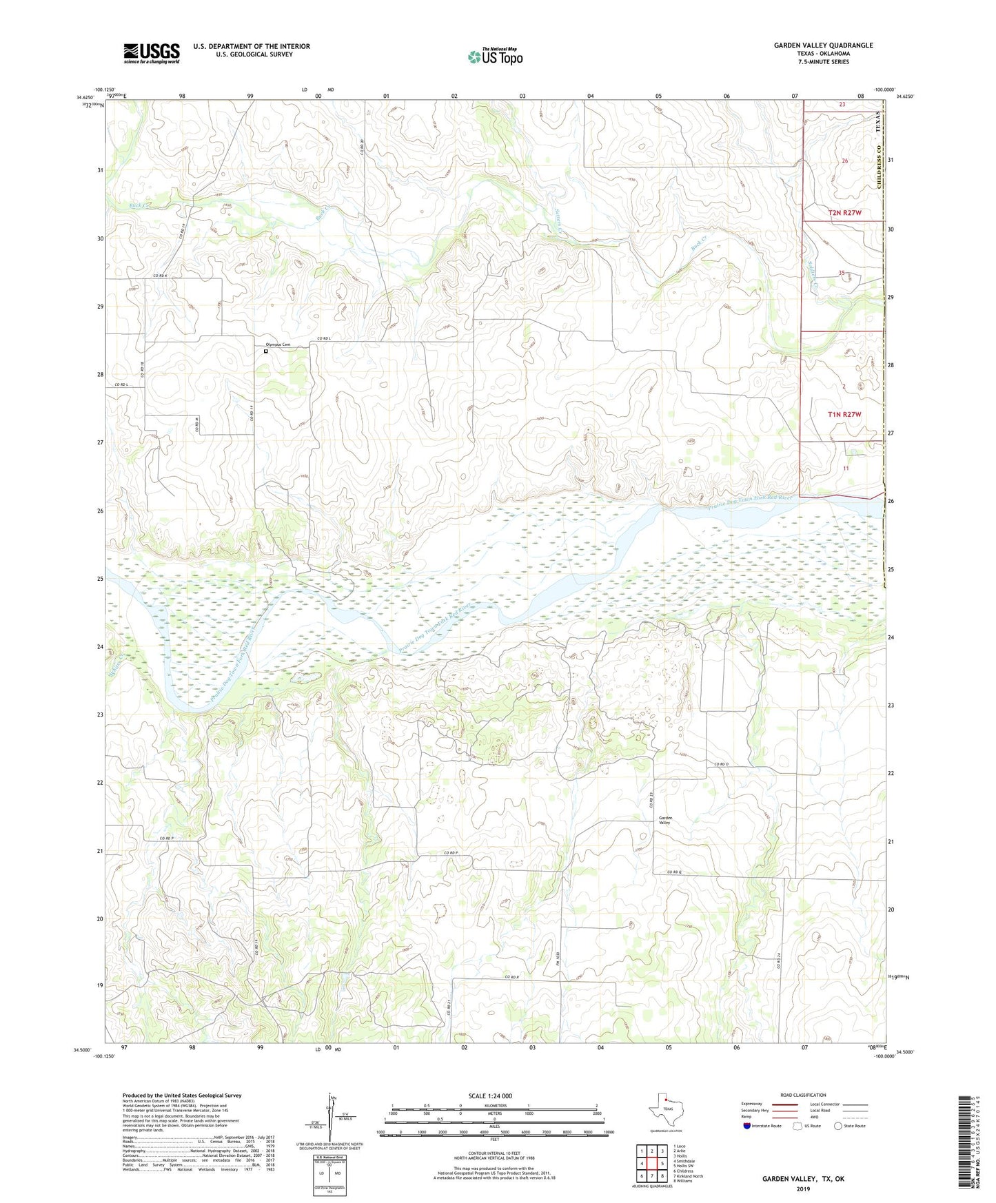 Garden Valley Texas US Topo Map Image