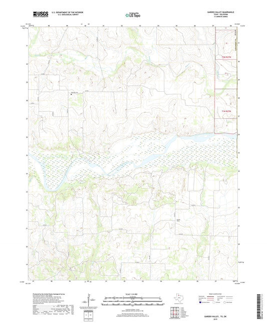 Garden Valley Texas US Topo Map Image