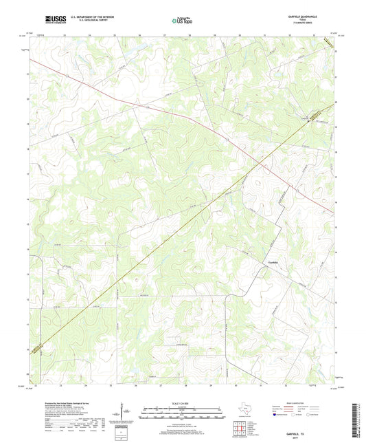 Garfield Texas US Topo Map Image