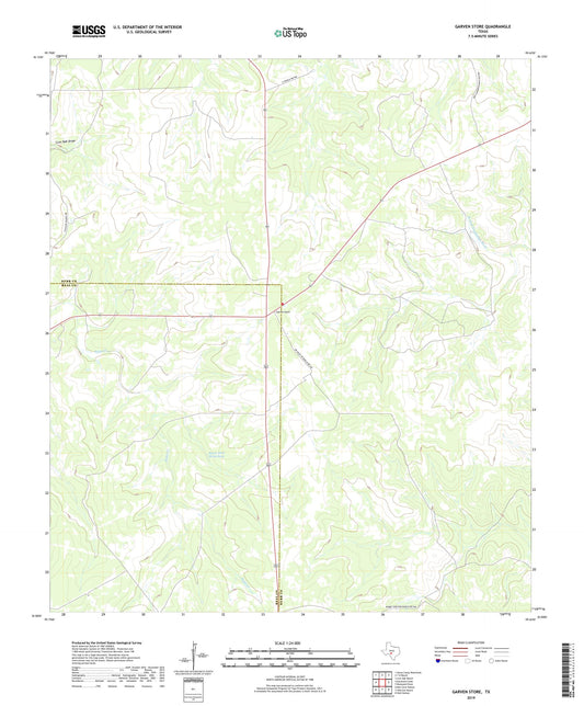 Garven Store Texas US Topo Map Image