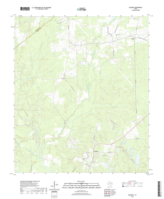 Glendale Texas US Topo Map Image