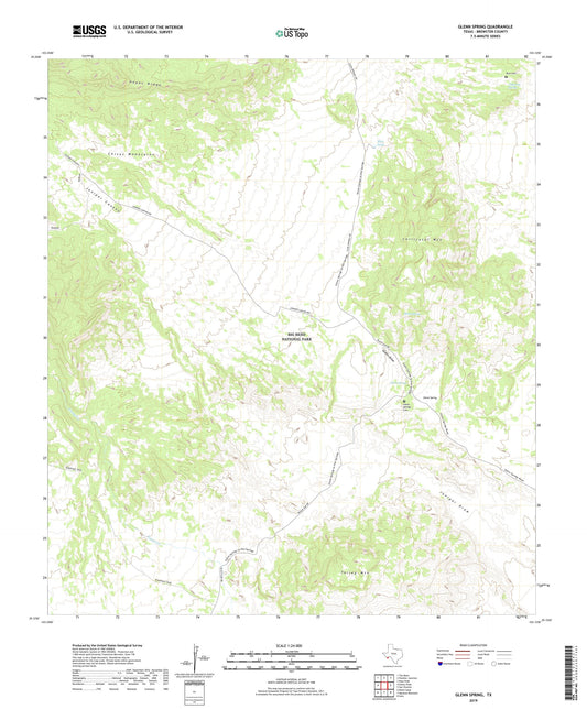 Glenn Spring Texas US Topo Map Image