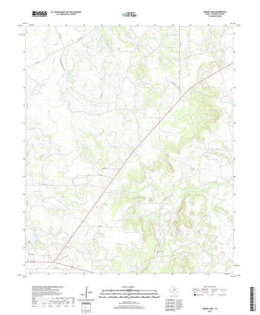 Grand Lake Texas US Topo Map Image