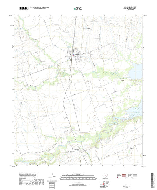 Granger Texas US Topo Map Image