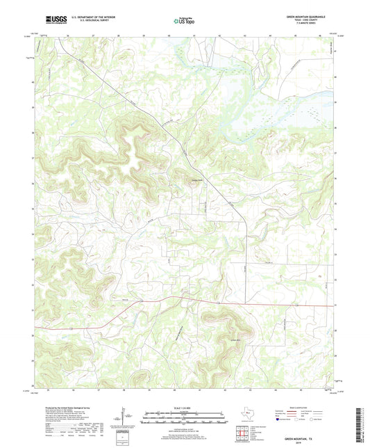 Green Mountain Texas US Topo Map Image