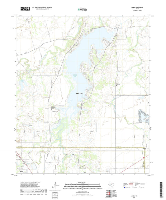 Hamby Texas US Topo Map Image