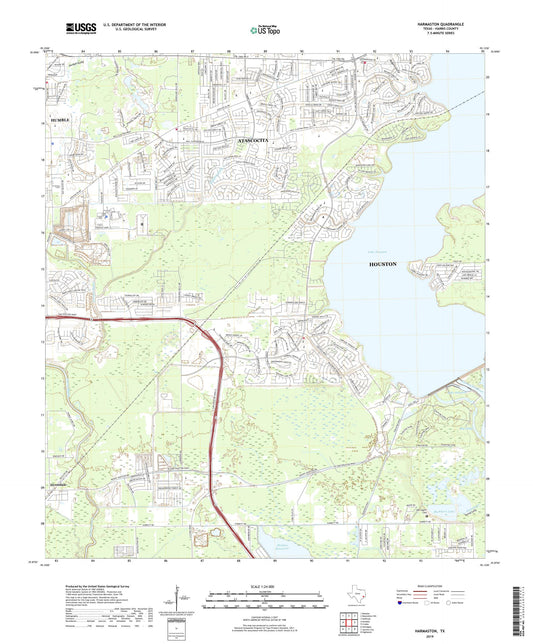 Harmaston Texas US Topo Map Image