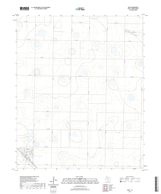 Hart Texas US Topo Map Image