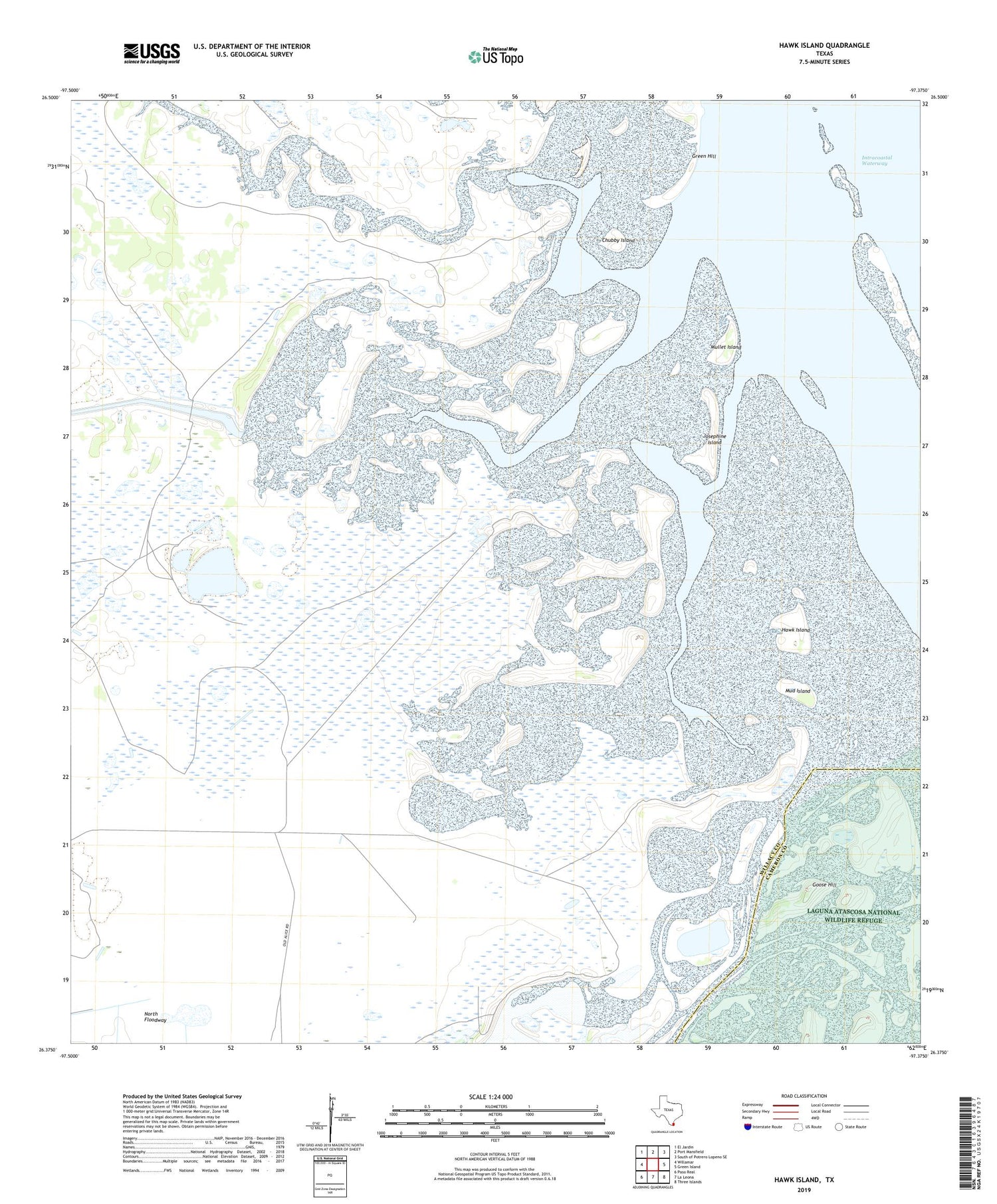Hawk Island Texas US Topo Map Image