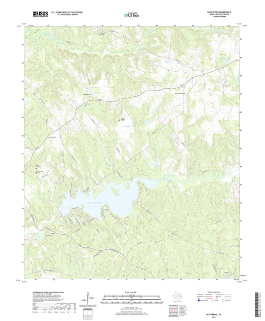 Hays Spring Texas US Topo Map Image