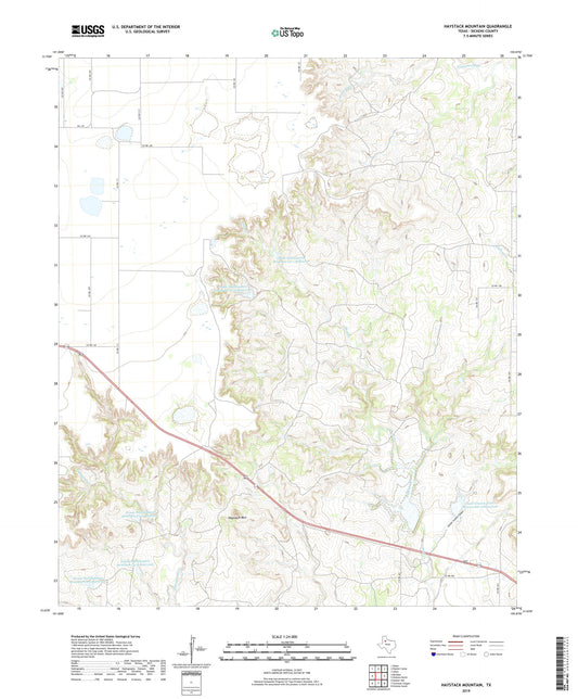 Haystack Mountain Texas US Topo Map Image