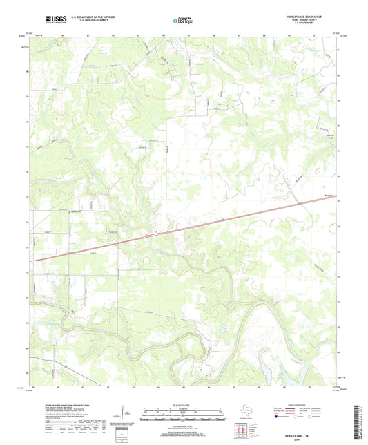 Hensley Lake Texas US Topo Map Image