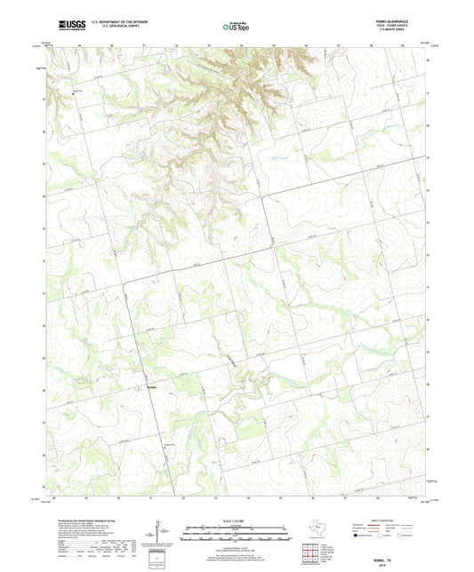 Hobbs Texas US Topo Map Image