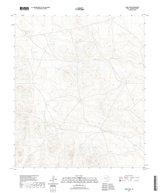 Hobo Tank Texas US Topo Map Image