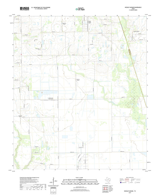 Hockley Mound Texas US Topo Map Image