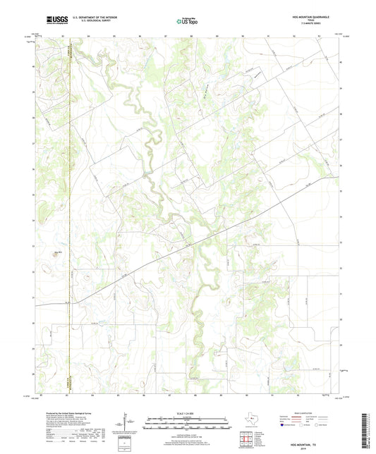Hog Mountain Texas US Topo Map Image