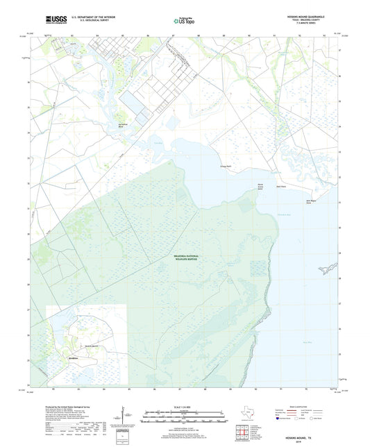 Hoskins Mound Texas US Topo Map Image