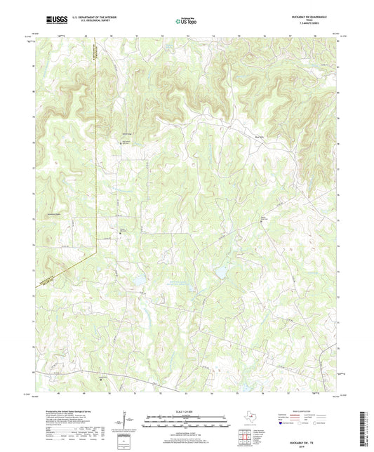 Huckabay SW Texas US Topo Map Image