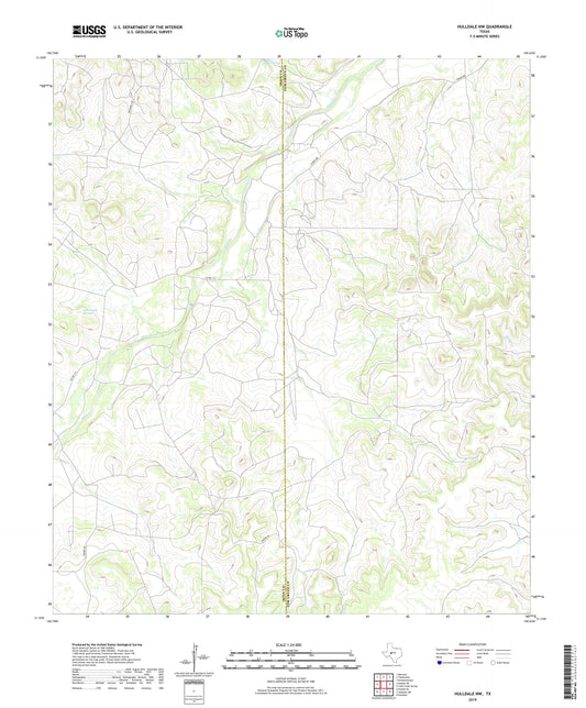 Hulldale NW Texas US Topo Map Image