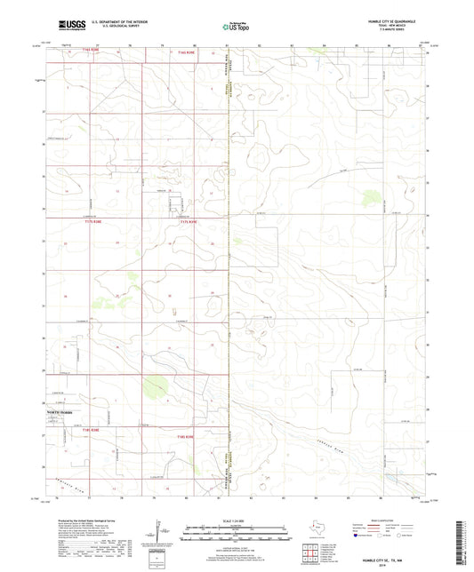 Humble City SE Texas US Topo Map Image