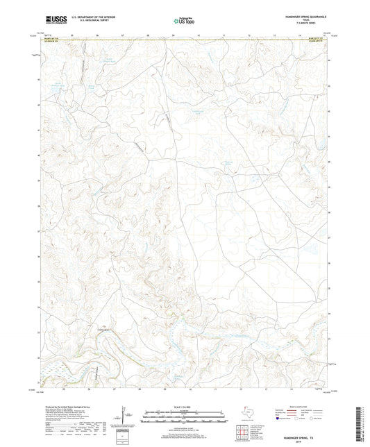 Humdinger Spring Texas US Topo Map Image