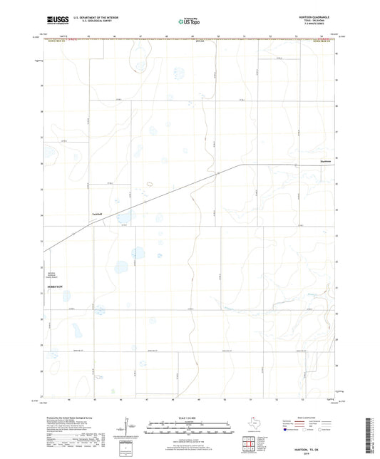 Huntoon Texas US Topo Map Image