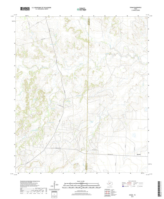 Hyman Texas US Topo Map Image