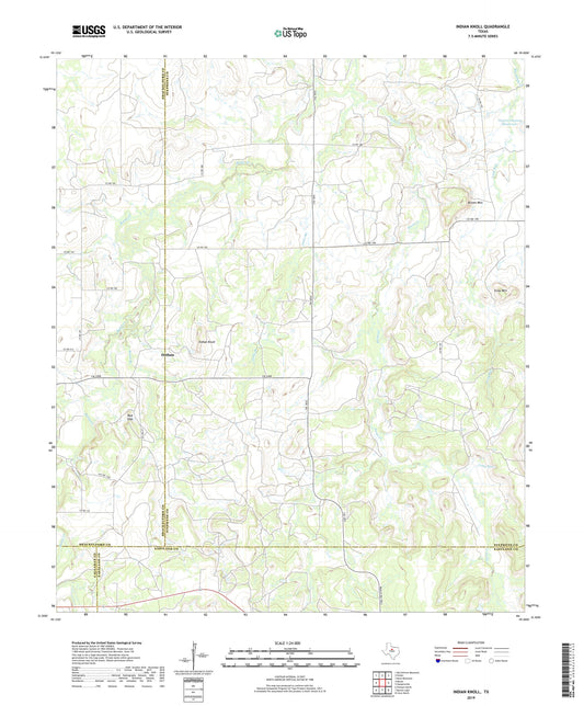 Indian Knoll Texas US Topo Map Image