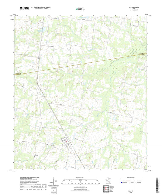 Iola Texas US Topo Map Image