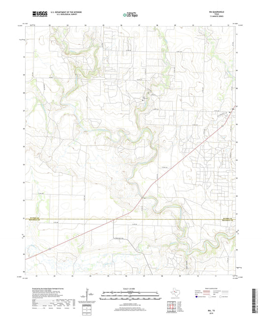 Ira Texas US Topo Map Image