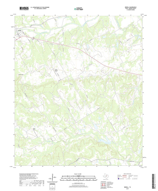 Iredell Texas US Topo Map Image