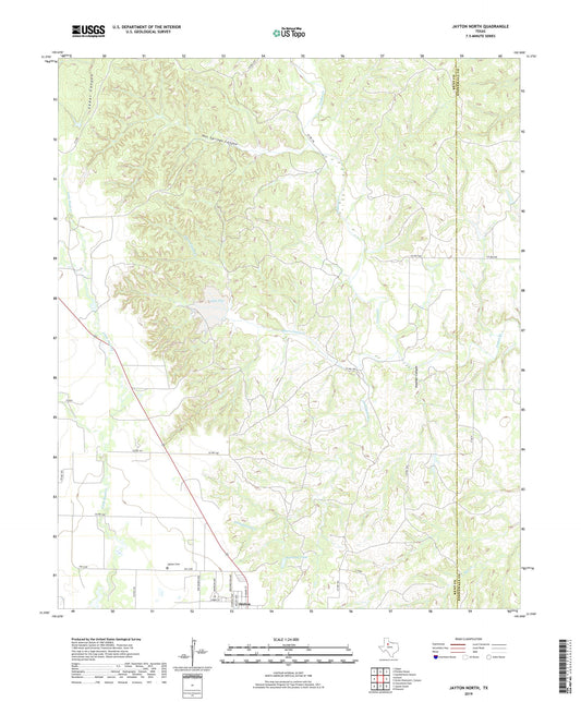 Jayton North Texas US Topo Map Image