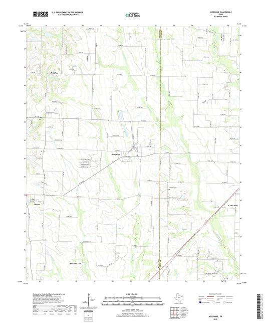 Josephine Texas US Topo Map Image
