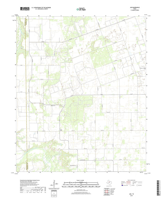 Jud Texas US Topo Map Image