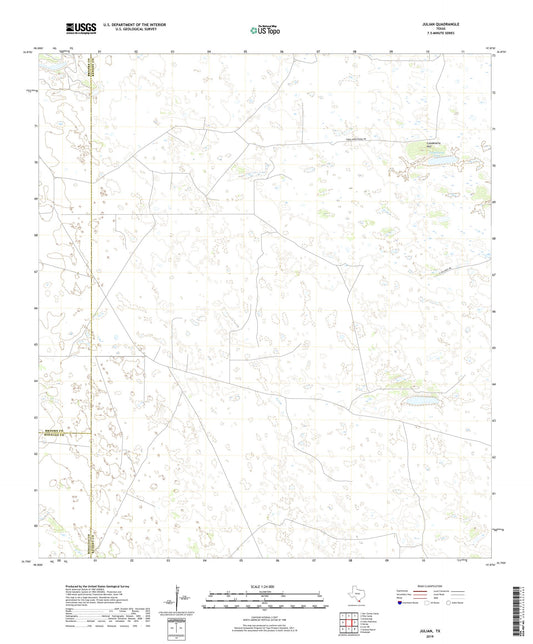 Julian Texas US Topo Map Image
