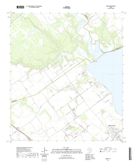 Kamey Texas US Topo Map Image