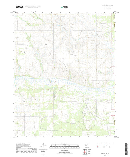 Kelton SE Texas US Topo Map Image