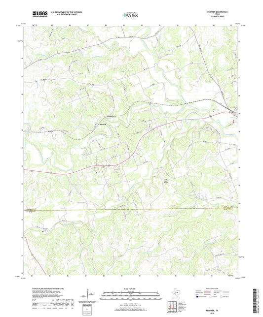 Kempner Texas US Topo Map Image