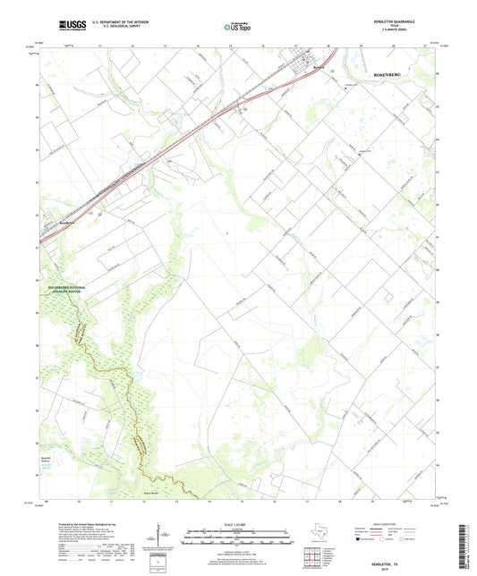 Kendleton Texas US Topo Map Image
